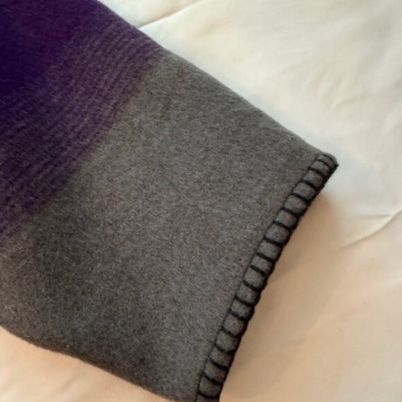 Roberto Cavalli Men's Blanket Stitched Colour-Block Wool Coat - Picture 6 of 10